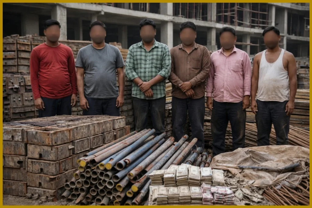Six Arrested for Theft of Construction Materials