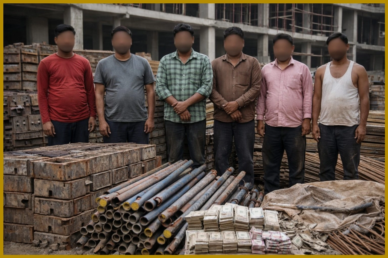 Six Arrested for Theft of Construction Materials Six Arrested for Theft of Construction Materials