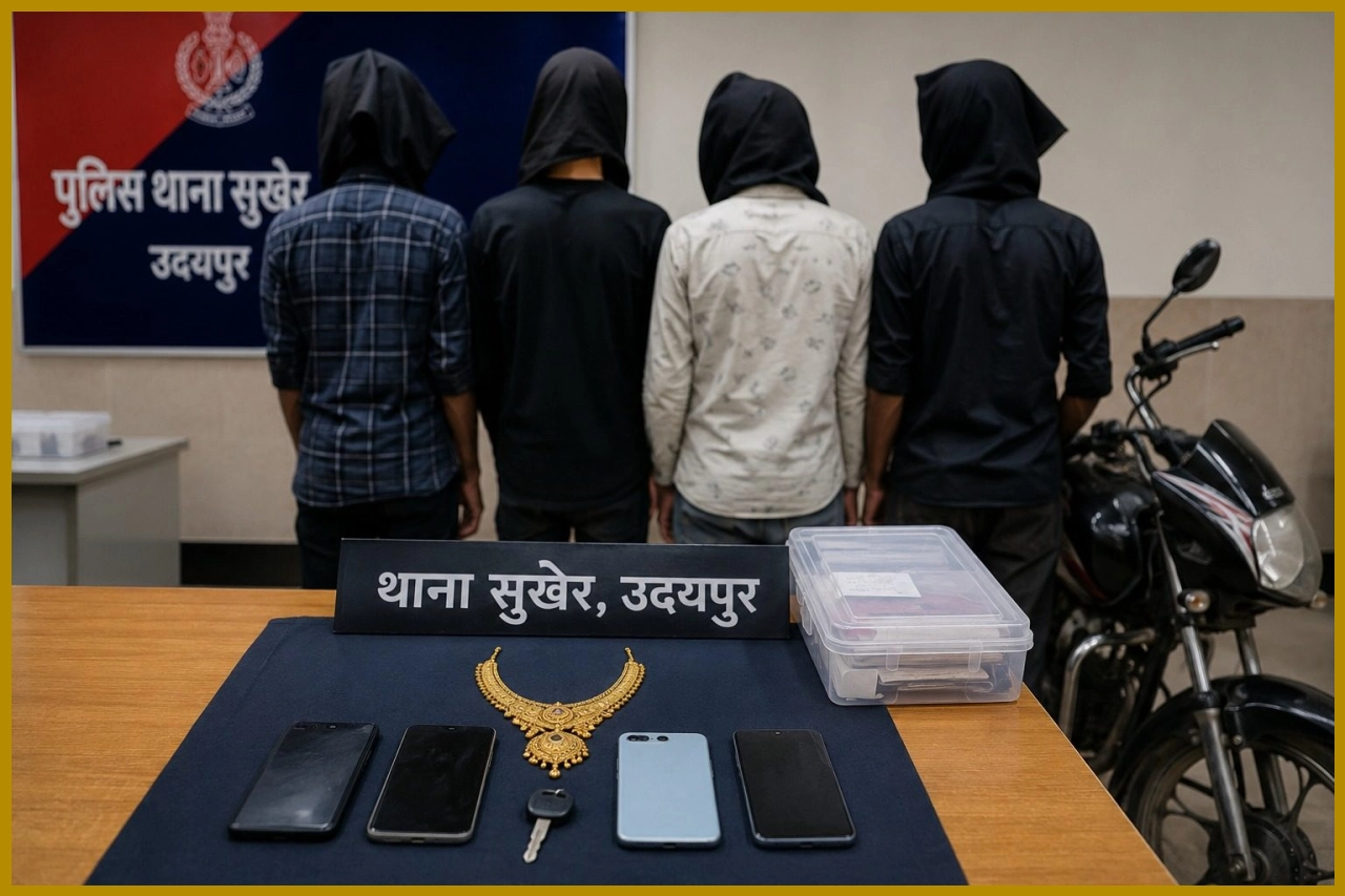 Police Bust Gang Behind Daylight Robbery in Udaipur